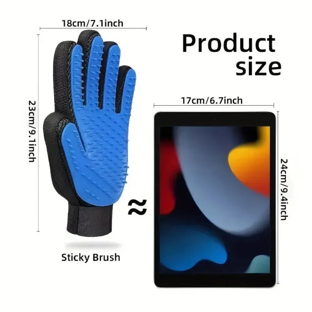 Pet Grooming Glove Brush For Cats and Dogs